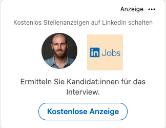 LinkedIn Werbung Formate: Spotlight Ad